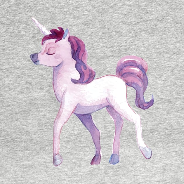 lovely watercolor unicorns by ghazistore